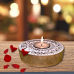 Rangoli Wooden T- Light Holder Set with 6 Soy Wax Candles